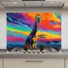 Giraffe - Savanna - Lucht - Gekleurd keuken achterwand spatscherm klein -3d_website