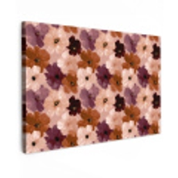 Bloemen - Abstract - Aardetinten canvas 2cm klein 34 -z3d
