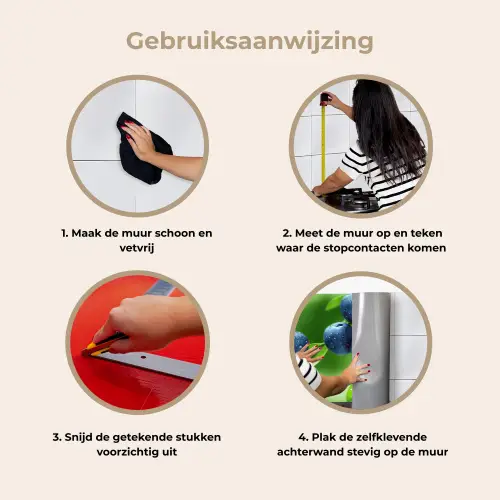 Bosbessen - Paars - Bladeren - Groen keuken achterwand 2 middel 871 -gebruiksaanwijzing_NL