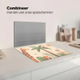 Dieren - Tropisch - Safari - Kleurrijk Inductie beschermer vinyl 3mm middel -wsfeer7_website