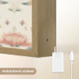 Lotus - Bloemen - Roze Light Box met batterij (Wandlamp) middel 907 -USP_websiteoplaadbaarDE