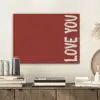 Schuin - Loveyou - Rood PET vilt klein -sfeer1