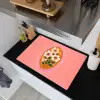 Illustratie - Bloemen - Rand - Roze Inductie beschemer met haakjes klein -sfeer1