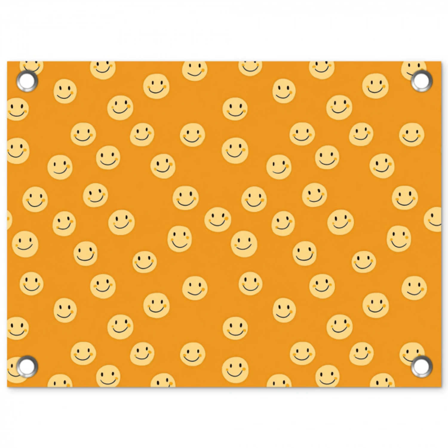 Smileys - Retro - Heel tuinposter los doek klein 239 -3d