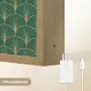 Patroon - Groen - Goud - Symmetrisch Light Box met batterij (Wandlamp) middel 907 -USP_websiteoplaadbaarNL
