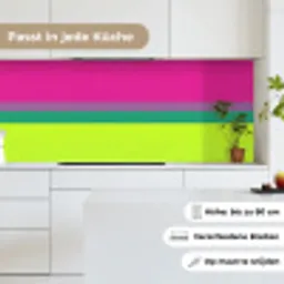 Strepen - Modern - Kleurrijk keuken achterwand 2 middel -sfeer4_DE