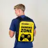 Zwart-geel met gaming zone Rugzak - Zwart middel -sfeer8