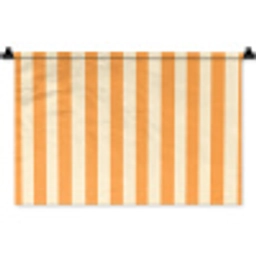 Strepen - Patroon - Oranje Wandkleed katoen klein 269 -zz3d