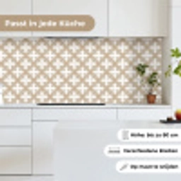 Patroon - Symmetrisch - Beige keuken achterwand 2 middel 871 -sfeer4_DE
