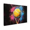 Graffiti - Tennis - Sport - Racket canvas 2cm klein -z3d