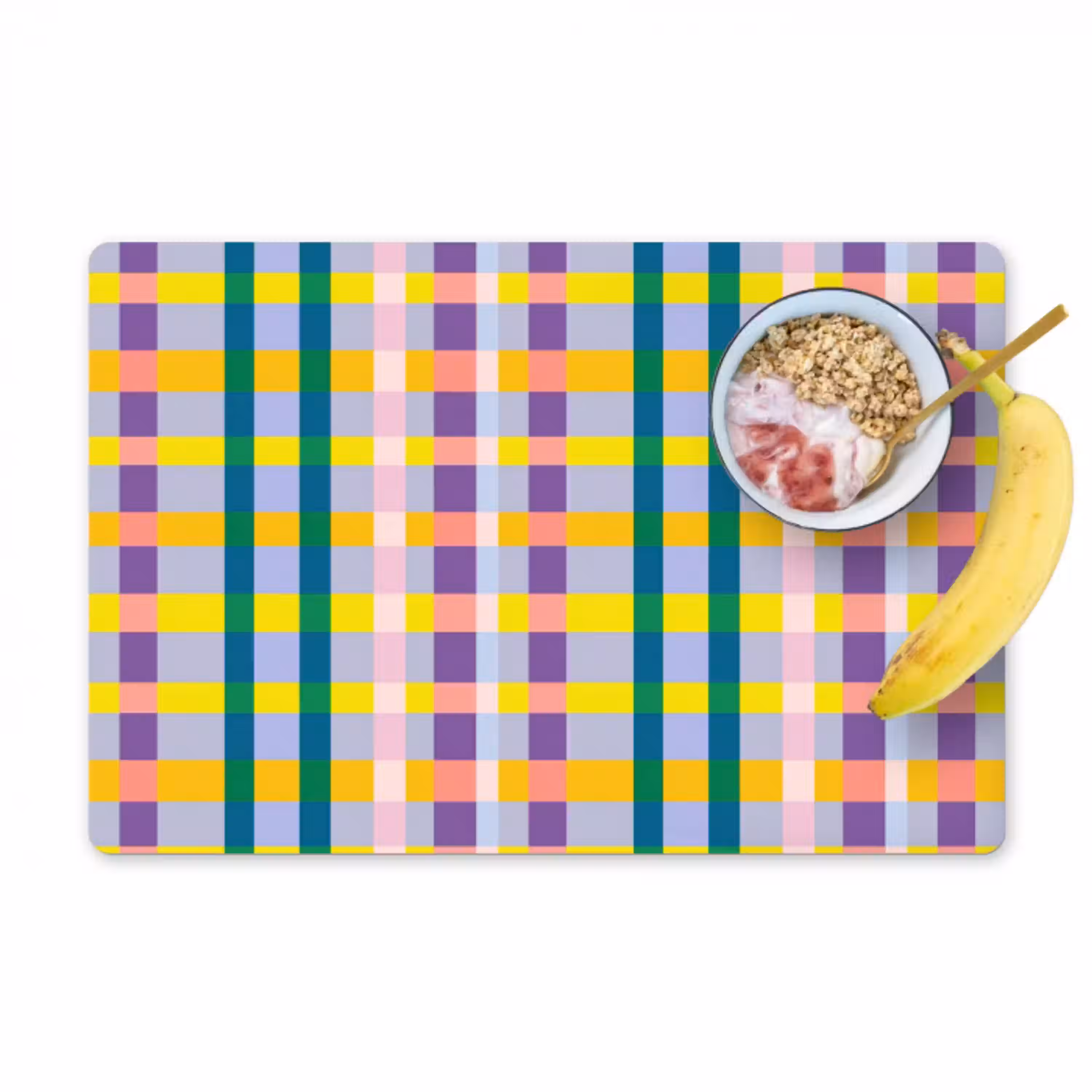 Ruit - Patroon - Kleurrijk Placemat vinyl groot 368 -zzzproduct_Kitchenyeah-website