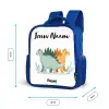 Dinos - Dieren - Sterren Kinderrugzak - Blauw middel -productfoto_formaten