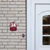 Bordeaux - Blokjes - Klassiek Naambord Huisje klein -sfeer1