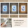 Vlinders - Sierlijk - Blauw Light Box met kabel (Tafellamp) klein -USP_lichtkleurNL