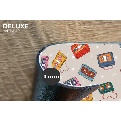 Muziek - Cassette - Patroon Placemat vinyl groot 368 -closeup
