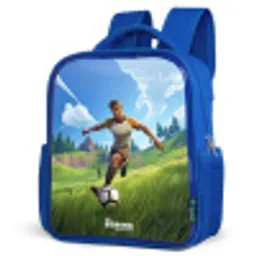 Voetbal - Jongen - Goal - Voetbaltenue Kinderrugzak - Blauw middel -schuin