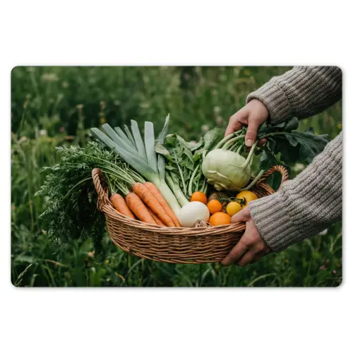 Veld - Groenten - Biologisch - Oogst Placemat vinyl groot -zzsfeer1_Kitchenyeah-website