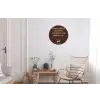 Bruin - Zomer - Quote - Drinken Wandcirkel aluminium klein -woonkamer