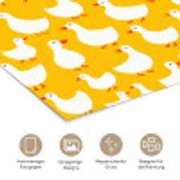 Eendjes - Patroon - Geel poster papier klein 62 -tcloseup_DE