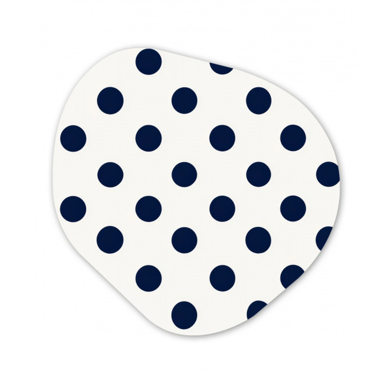 Klassiek - Stippen - Blauw Wandcirkel Organisch Forex 3mm klein 629 -3d