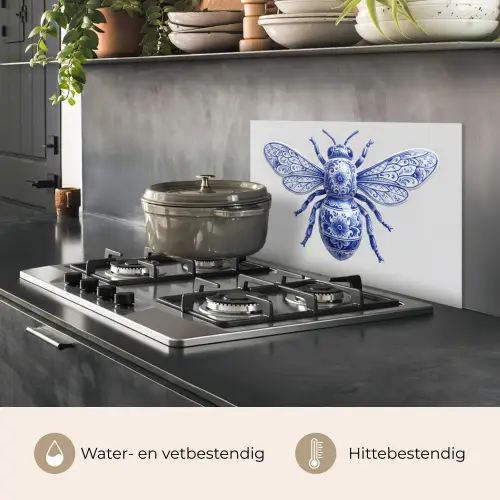 Bij - Modern - Delfts - Blauw keuken achterwand spatscherm klein -usp_NL