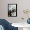 Kunst - Goud - Luxe - Abstract - Modern fotolijst zwart zonder passe partout klein -sfeer4