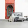 Lantaarn - Deur - Turquoise fotobehang vinyl groot -slaapkamer
