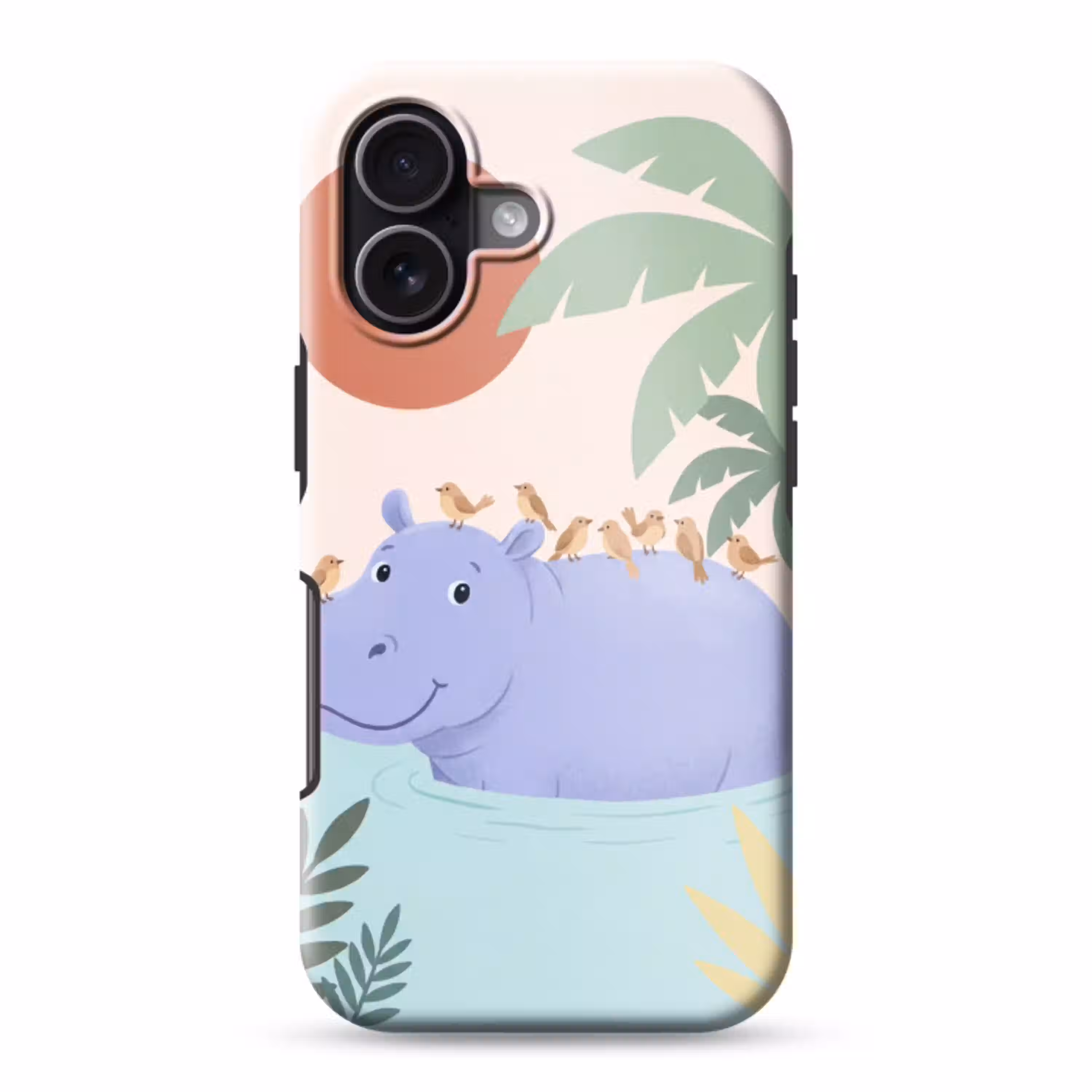 Dieren - Vogel - Water - Natuur - Illustratie Toughcase MagSafe Apple iPhone 17 klein -3d