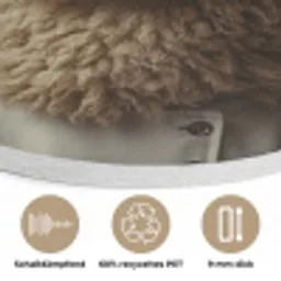Schaap - Wol - Kok Akoestische PET Vilt - Rond klein -closeup_DE