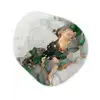 Marmer - Goud - Groen - Luxe Wandcirkel Organisch Forex 3mm klein -3d