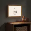 Gans - Dier - Pastel kleuren Light Box met batterij (Wandlamp kind) middel -sfeer5_kind