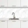 Minimalistisch - Wit - Grijze aders keuken achterwand 2 middel 871 -3d
