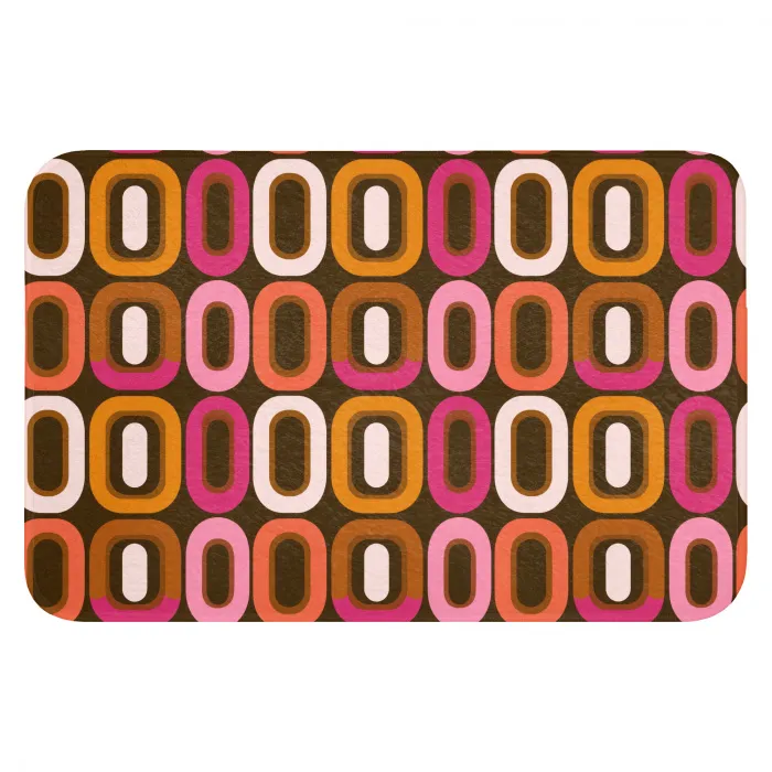 Modern - Retro - Kleurrijk WCmat klein 1009 -3d