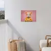 Kostuum - Geitje - Paashaas tuinposter los doek klein -sfeer8
