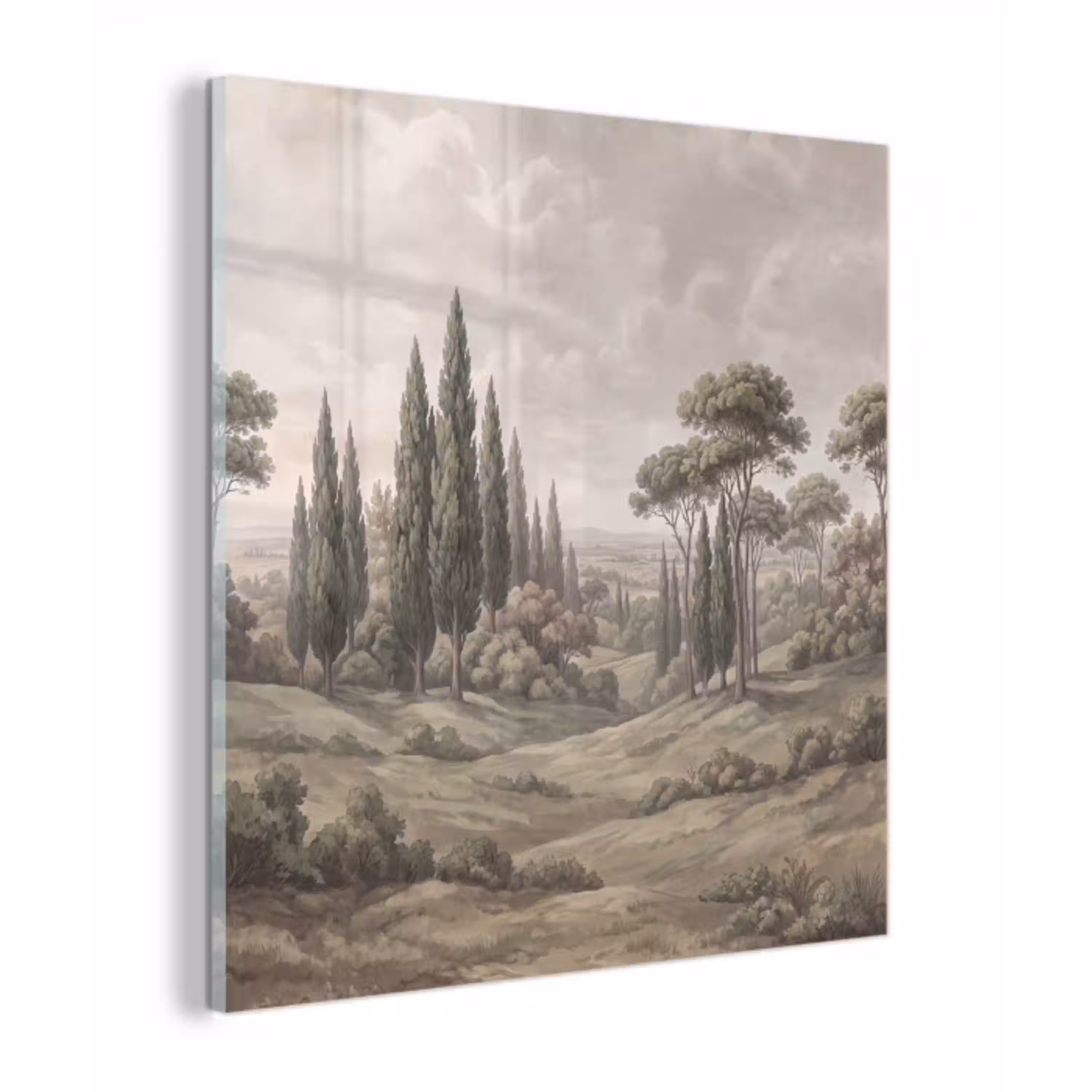 Vallei - Bos - Natuur - Groen plexiglas 5mm klein -z3d