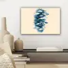 Vissen - Minimalistisch - Blauw canvas 2cm klein -sfeer6