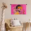 Zonnebril - Oranje - Vrouw - Planten Wandkleed katoen klein -wsfeer5_kind