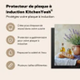 Lavendel - Brood - Stilleven Inductie beschermer vinyl 3mm middel -usfeer2_FR