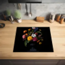 Lente - Bloemen - Klassiek - Vaas Inductie beschermer vinyl 3mm middel -sfeer5