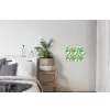Bohemian - Bladeren - Bloemen - Tropisch textielposter latten blank klein -woonkamer