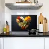 Specerijen - Mix - Hartvorm - Zwart Inductie beschemer met haakjes klein -sfeer2
