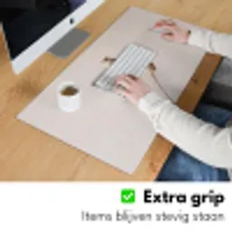 Papaverbollen - Droogbloemen - Minimalistisch - Beige - Rustig Muismat XXL klein -sfeer3