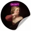 Quote - Neon - vrouw Wandcirkel behangsticker klein -3d