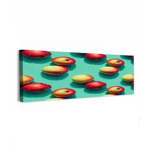 Appels - Water - Turquoise canvas 2cm klein 828 -z3d