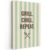 Quote - Strepen - Grill canvas 2cm klein -z3d