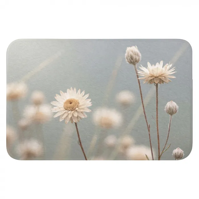 Strobloemen - Wit - Daglicht WCmat klein -3d