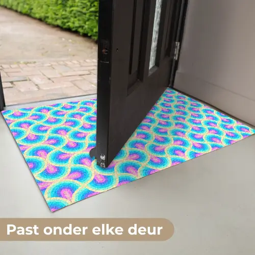 Cirkels - Neon - Bogen Deurmat klein 898 -USP_NL