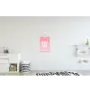 Home - Letters - Groot - Roze textielposter latten blank klein -kinderkamer