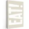 Eten - Decoratie - Beige - Wit canvas 2cm klein -z3d