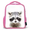 Rachid Racoon Kinderrugzak - Roze middel -3d